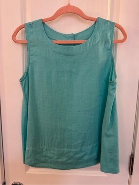 Vanity Teal Sleeveless Scoop-Neck Camisole